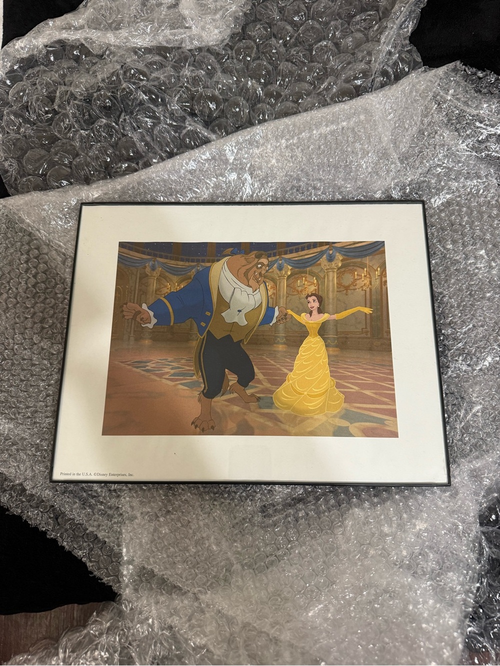 Beauty and the beast lithograph